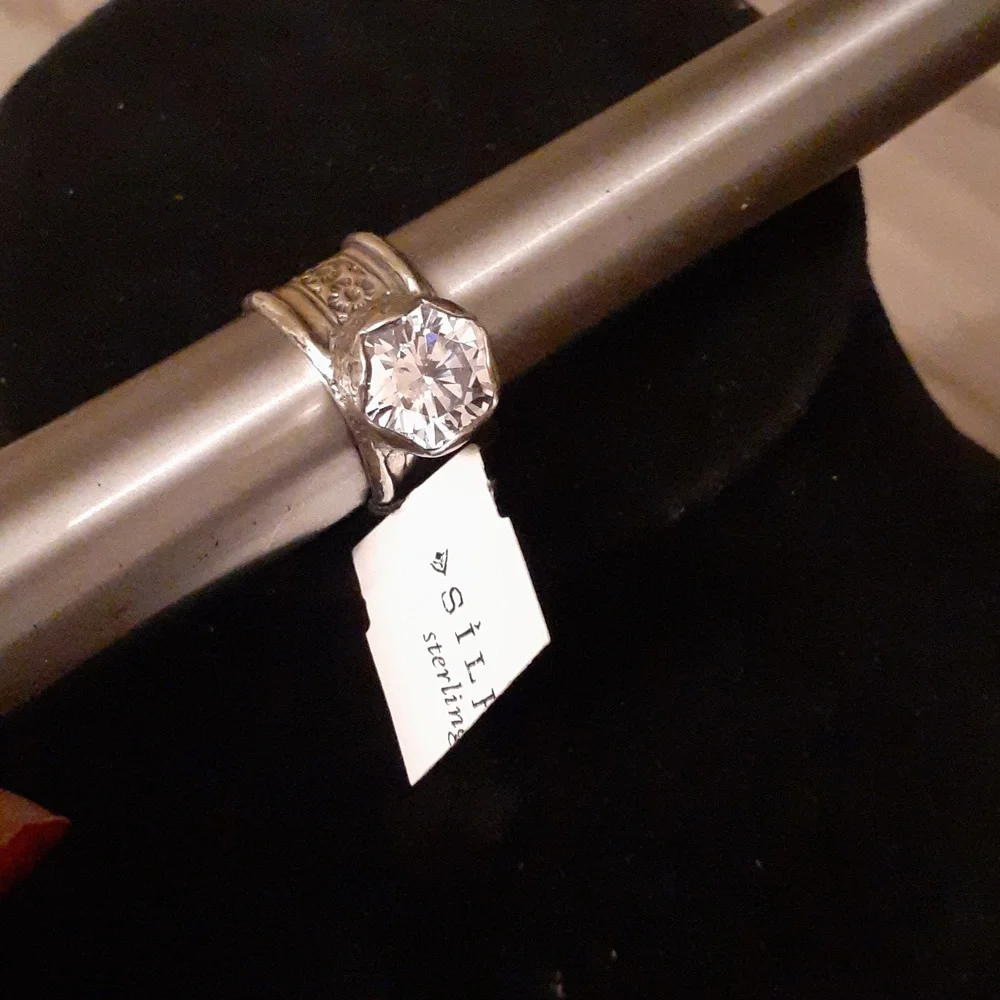 SILPADA STERLING ROUND CZ RING NWT